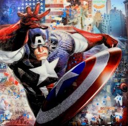 Captain America - 6362 | DeVon | Wall Art-Exposures International Gallery of Fine Art - Sedona AZ