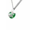 Green 14mm round on two DCW chains, 17 carat-Z30368-M35GREEN-18-video back
